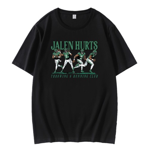 Jalen Hurts Throwing And Running Club T-Shirt Jalen Hurts Throwing And Running Club T-Shirt