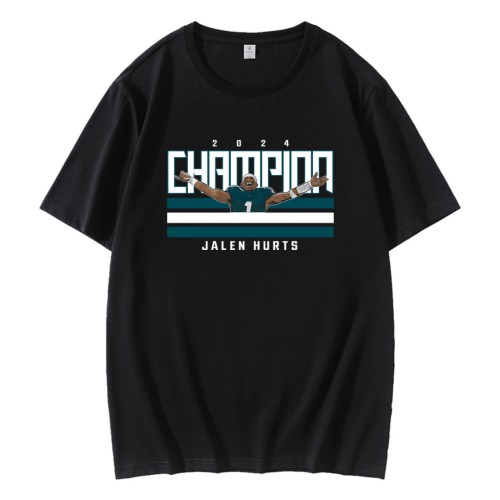2024 Champion Jalen Hurts Philadelphia Eagles T-Shirt 2024 Champion Jalen Hurts Philadelphia Eagles T-Shirt