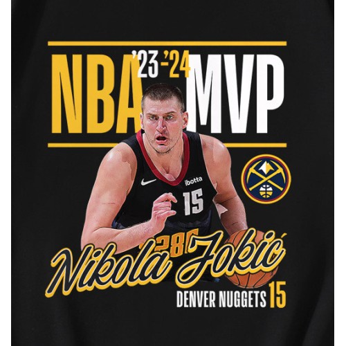 Nikola Jokic Denver Nuggets 2024 NBA T-Shirt Nikola Jokic Denver Nuggets 2024 NBA T-Shirt