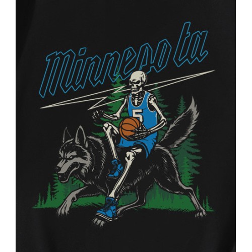 Minnesota Basketball Skeleton T-Shirt Minnesota Basketball Skeleton T-Shirt