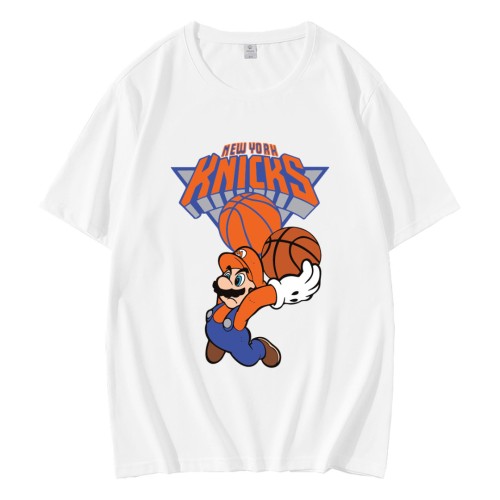 Super Mario Basketball New York Knicks T-Shirt Super Mario Basketball New York Knicks T-Shirt