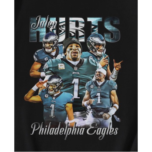 Vintage 90s Jalen Hurts Eagles Football T-Shirt Vintage 90s Jalen Hurts Eagles Football T-Shirt