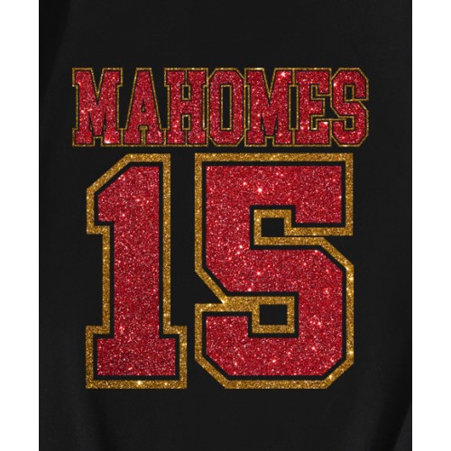 Kansas City Chiefs Mahomes 15 Glitter 13 T-Shirt Kansas City Chiefs Mahomes 15 Glitter 13 T-Shirt