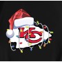 Chiefs With Santa Hat And Christmas Light T-Shirt Chiefs With Santa Hat And Christmas Light T-Shirt