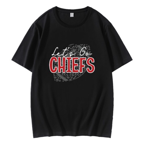 Let’s Go Chiefs Football Leopard T-Shirt Let’s Go Chiefs Football Leopard T-Shirt
