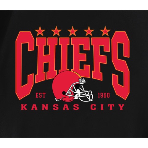 Kansas City Chiefs 1960 Helmet Stars T-Shirt Kansas City Chiefs 1960 Helmet Stars T-Shirt