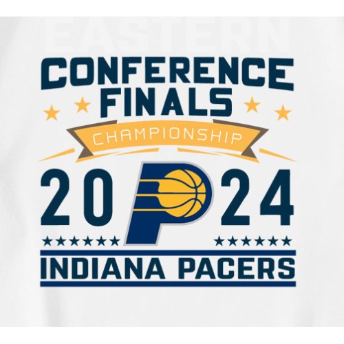 Indiana Pacers 2024 Eastern Conference Finals T-Shirt Indiana Pacers 2024 Eastern Conference Finals T-Shirt