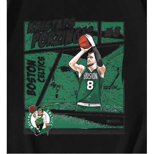 Kristaps Porzingis Boston Celtics Comic T-Shirt Kristaps Porzingis Boston Celtics Comic T-Shirt