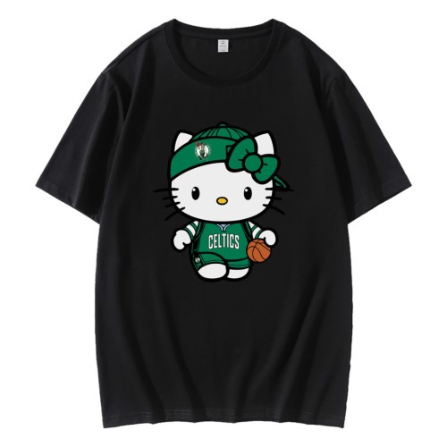 Hello Kitty Boston Celtics NBA Basketball  T-Shirt