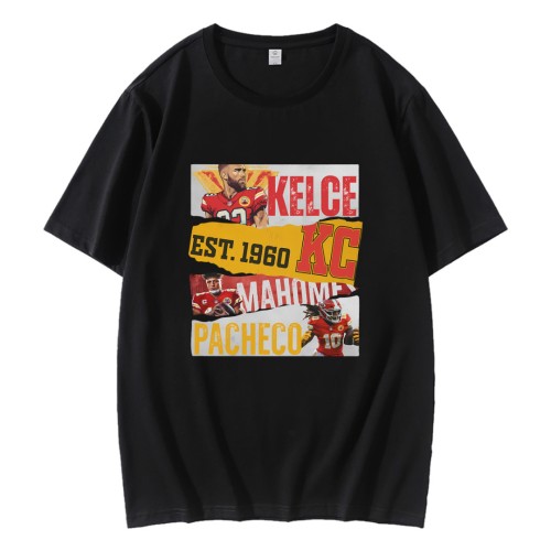 Lets Go Chiefs Kelce Mahomes Pacheco Est 1960 KC T-Shirt Lets Go Chiefs Kelce Mahomes Pacheco Est 1960 KC T-Shirt
