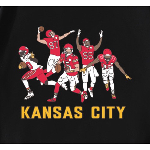 Kansas City Chiefs Football Player T-Shirt Kansas City Chiefs Football Player T-Shirt