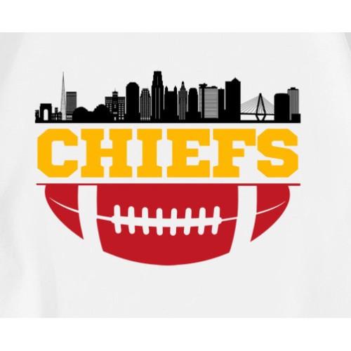 NFL Chiefs Football Skyline T-Shirt NFL Chiefs Football Skyline T-Shirt