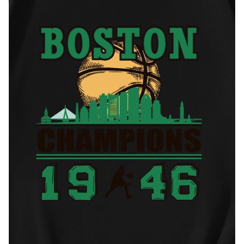 Boston Champions 1946 City Skyline T-Shirt Boston Champions 1946 City Skyline T-Shirt