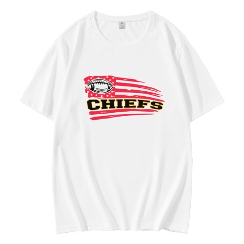 Retro Chiefs Football US Flag T-Shirt Retro Chiefs Football US Flag T-Shirt