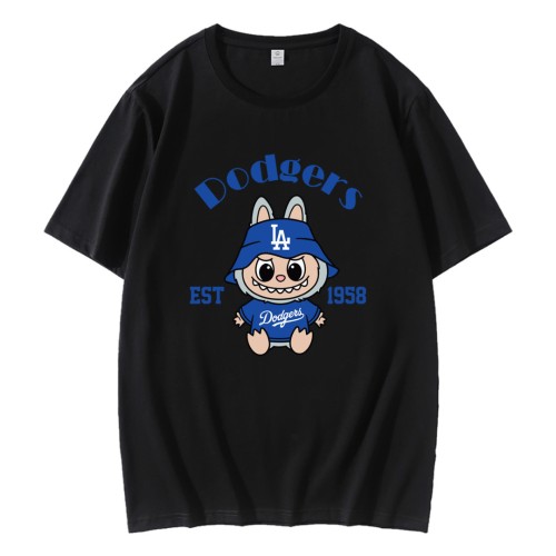 Labubu Los Angeles Dodgers Softball EST 1958 T-Shirt Labubu Los Angeles Dodgers Softball EST 1958 T-Shirt
