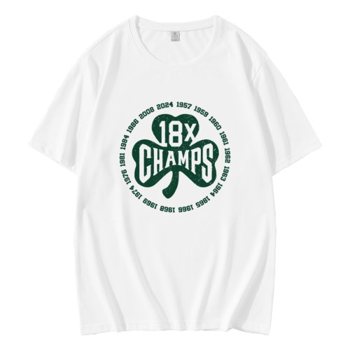 18x Champs Boston Basketball Shamrock T-Shirt