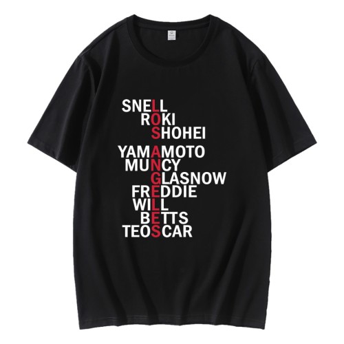Los Angeles Dodgers Baseball Player Names 2025 T-Shirt Los Angeles Dodgers Baseball Player Names 2025 T-Shirt