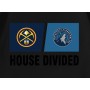 House Divided Nuggets vs Timberwolves T-Shirt House Divided Nuggets vs Timberwolves T-Shirt