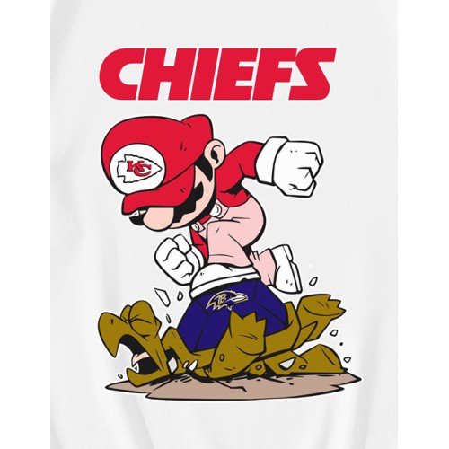 Mario Chiefs Stomps On Baltimore Ravens T-Shirt Mario Chiefs Stomps On Baltimore Ravens T-Shirt