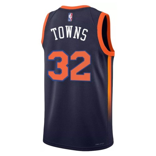 Karl-Anthony Towns New York Knicks Jordan Brand 2022/23 Swingman Jersey - Statement Edition - Navy Karl-Anthony Towns New York Knicks Jordan Brand 2022/23 Swingman Jersey - Statement Edition - Navy