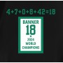 Banner 18 Time 2024 World Champions T-Shirt Banner 18 Time 2024 World Champions T-Shirt