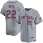Juan Soto New York Mets Nike Away Limited Player Jersey - Gray Juan Soto New York Mets Nike Away Limited Player Jersey - Gray