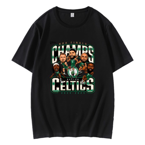Boston Celtics 2024 NBA Finals Champs Caricature T-Shirt Boston Celtics 2024 NBA Finals Champs Caricature T-Shirt