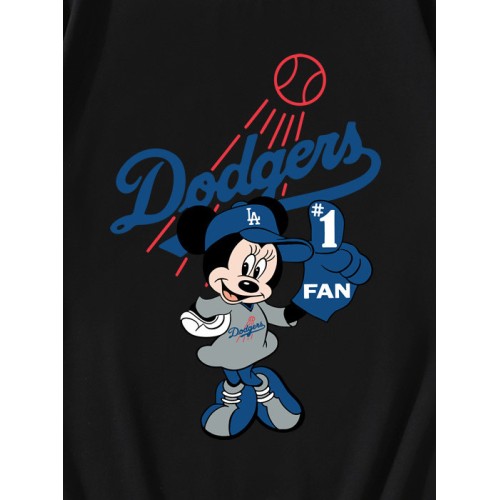 Cute Minnie Mouse Dodgers Fan Baseball T-Shirt Cute Minnie Mouse Dodgers Fan Baseball T-Shirt