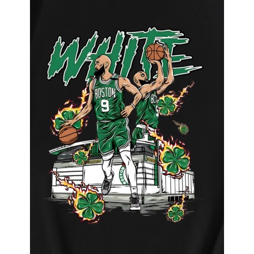 Boston Celtics White NBA Basketball Player T-Shirt Boston Celtics White NBA Basketball Player T-Shirt