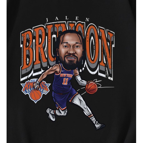 Jalen Brunson New York Knicks Cartoon T-Shirt Jalen Brunson New York Knicks Cartoon T-Shirt