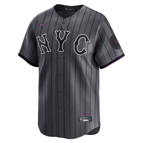 Juan Soto New York Mets Nike 2024 City Connect Limited Player Jersey - Graphite Juan Soto New York Mets Nike 2024 City Connect Limited Player Jersey - Graphite