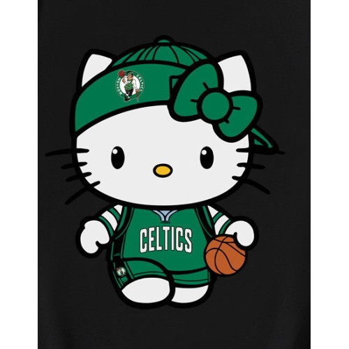 Hello Kitty Boston Celtics NBA Basketball  T-Shirt
