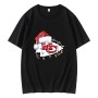 Chiefs With Santa Hat And Christmas Light T-Shirt Chiefs With Santa Hat And Christmas Light T-Shirt