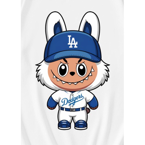 Funny Labubu Los Angeles Dodgers Baseball T-Shirt Funny Labubu Los Angeles Dodgers Baseball T-Shirt