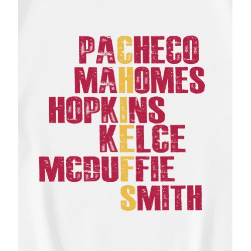 KC Chiefs Football Mahomes Kelce Pacheco Smith T-Shirt KC Chiefs Football Mahomes Kelce Pacheco Smith T-Shirt