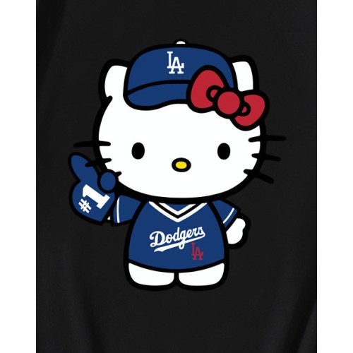 Cute Hello Kitty Baseball LA Dodgers  T-Shirt