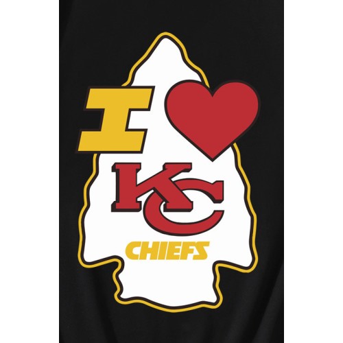 I Love KC Chiefs Happy Valentines Day Football T-Shirt I Love KC Chiefs Happy Valentines Day Football T-Shirt