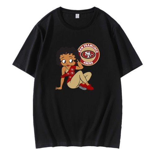 Betty Boop San Francisco 49ers Logo T-Shirt Betty Boop San Francisco 49ers Logo T-Shirt