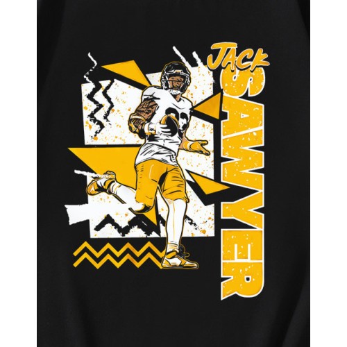 Retro 90S Jack Sawyer Pittsburgh Steelers Football  T-shirt