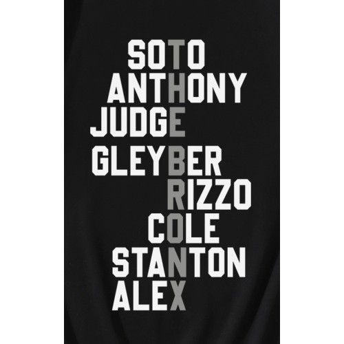New York Yankees Baseball Player Namer T-Shirt New York Yankees Baseball Player Namer T-Shirt