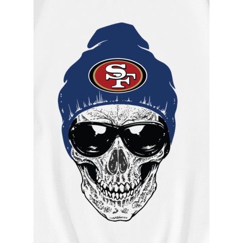Horror Skull San Francisco 49ers T-Shirt Horror Skull San Francisco 49ers T-Shirt