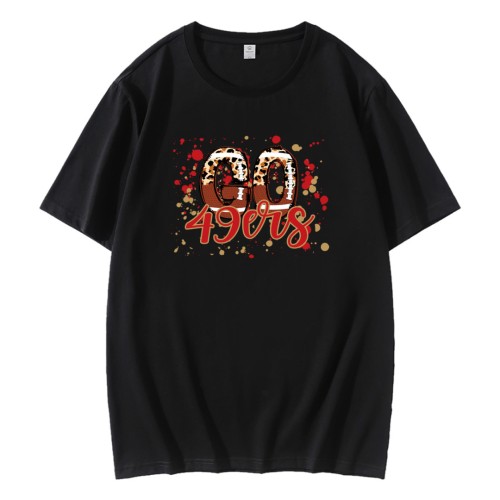 Leopard Football Go 49ers T-Shirt Leopard Football Go 49ers T-Shirt