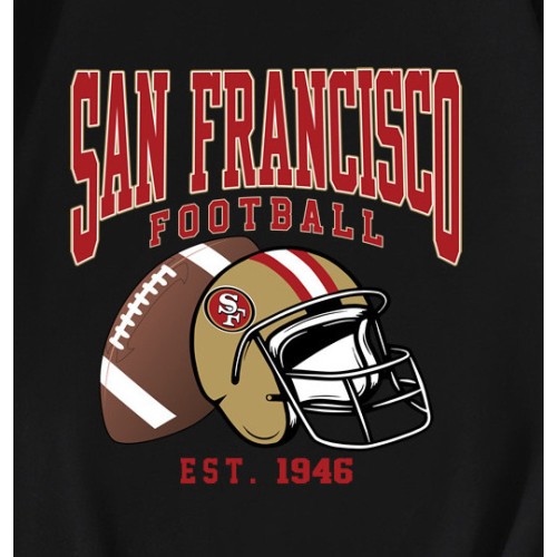 San Francisco 49ers 1946 Football Helmet T-Shirt San Francisco 49ers 1946 Football Helmet T-Shirt