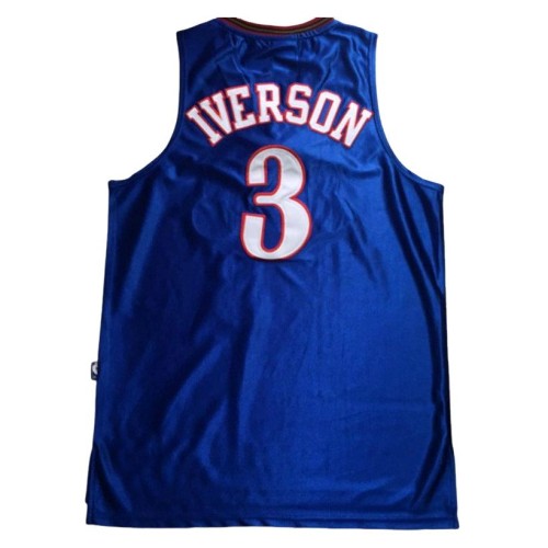 Philadelphia 76ers Allen Iverson #3 Throwback Blue Champions Jersey Philadelphia 76ers Allen Iverson #3 Throwback Blue Champions Jersey