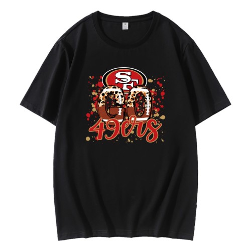 Go 49ers Leopard Pattern T-Shirt Go 49ers Leopard Pattern T-Shirt