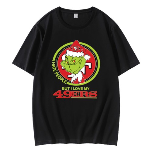 Grinch I Hate People But I Love My 49ers T-Shirt Grinch I Hate People But I Love My 49ers T-Shirt