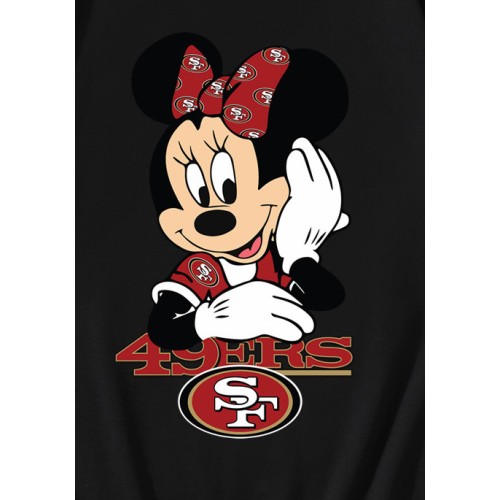 Minnie Mouse San Francisco 49ers Football T-Shirt Minnie Mouse San Francisco 49ers Football T-Shirt
