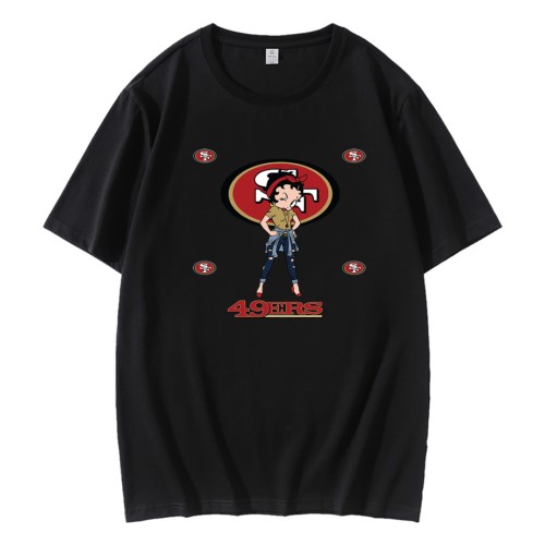 San Francisco 49ers Betty Boop T-Shirt San Francisco 49ers Betty Boop T-Shirt