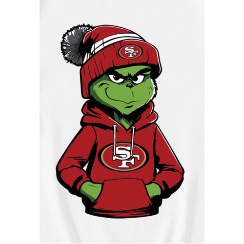 Grinch Wears San Francisco 49ers Clothes T-Shirt Grinch Wears San Francisco 49ers Clothes T-Shirt
