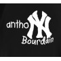 Anthony Bourdain New York Yankees Softball T-Shirt Anthony Bourdain New York Yankees Softball T-Shirt